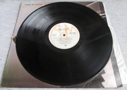 CHRIS DE BURGH - MAN ON THE LINE 1984 (AMLS 65002) LP VINYL RECORD