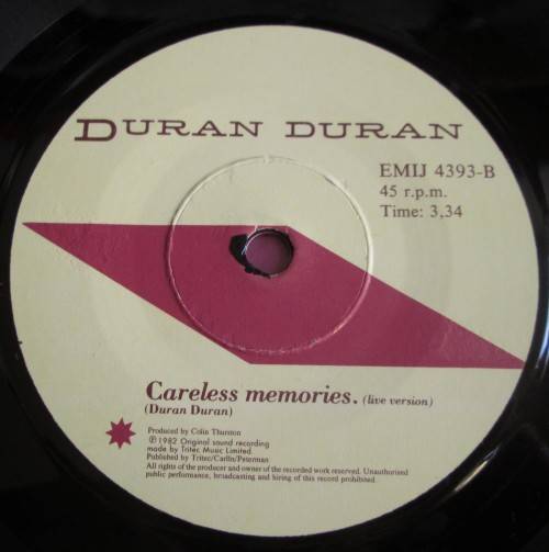 DURAN DURAN - HUNGRY LIKE THE WOLF 1981 (EMIJ 4393) 45 RPM