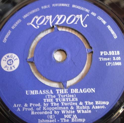 THE TURTLES - SOUND ASLEEP 1968 (PD 9318) 45 RPM