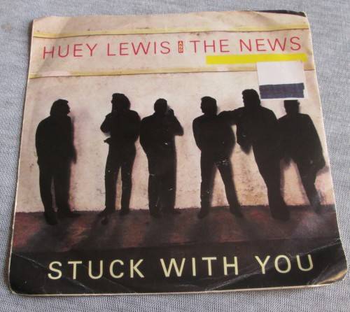 HUEY LEWIS AND THE NEWS - STUCK WITH YOU 1986 (P 2482) 45 RPM