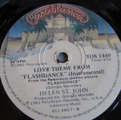 IRENE CARA - FLASHDANCE WHAT A FEELING 1983 (TOS 1440) 45 RPM