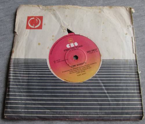 TIME BANDITS -1985 FICTION/ENDLESS ROAD (SSC 5837) 45 RPM RECORD - A3335