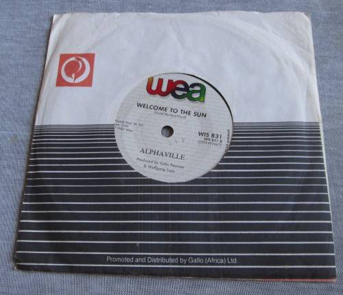 ALPHAVILLE - WELCOME TO THE SUN 1984 (WIS 831) 45 RPM RECORD
