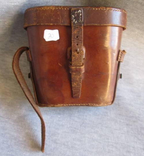 WWI BINOCULARS WITH CARRY CASE (NO MARKINGS)