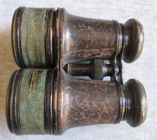 WWI BINOCULARS WITH CARRY CASE (NO MARKINGS)