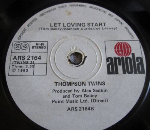 THOMPSON TWINS - HOLD ME NOW 1983 (ARS 2164) 45 RPM RECORD