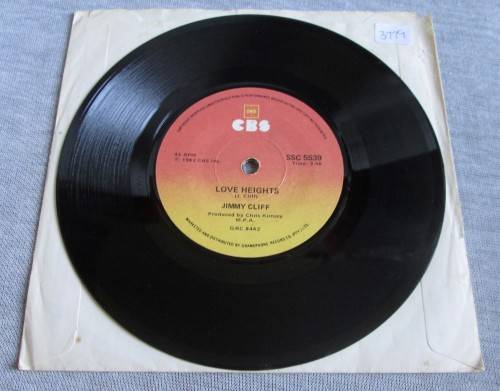 JIMMY CLIFF - 1983 LOVE HEIGHTS/REGGAE NIGHT (SSC 5539) 45 RPM RECORD - A3485