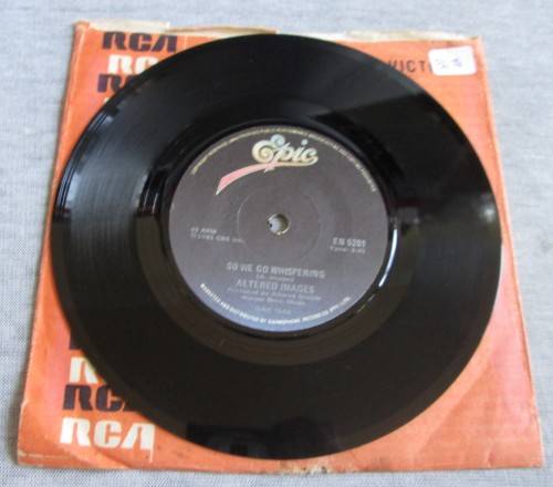 ALTERED IMAGES - 1981 SO WE GO WHISPERING/HAPPY BIRTHDAY (EN 5261) 45 RPM RECORD - C3405