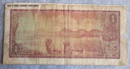 ONE RAND T W DE JONGH x10 BANKNOTES