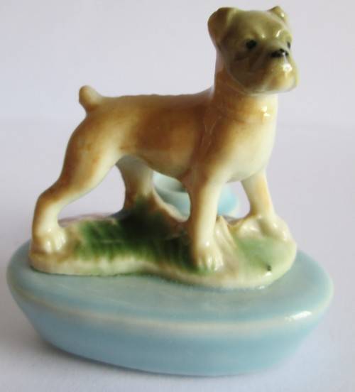 WADE BOXER - ZOO LIGHTS CANDLE HOLDER FIRST WHIMSIES 1957-1962 (SEE DESCRIPTION)