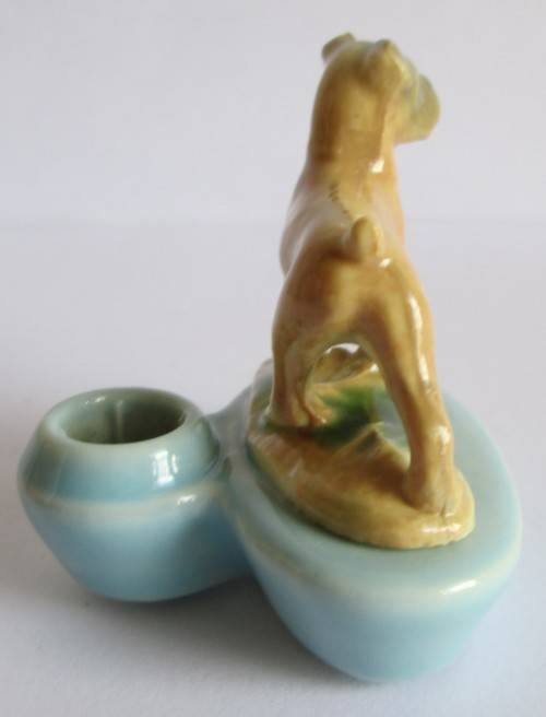 WADE BOXER - ZOO LIGHTS CANDLE HOLDER FIRST WHIMSIES 1957-1962 (SEE DESCRIPTION)