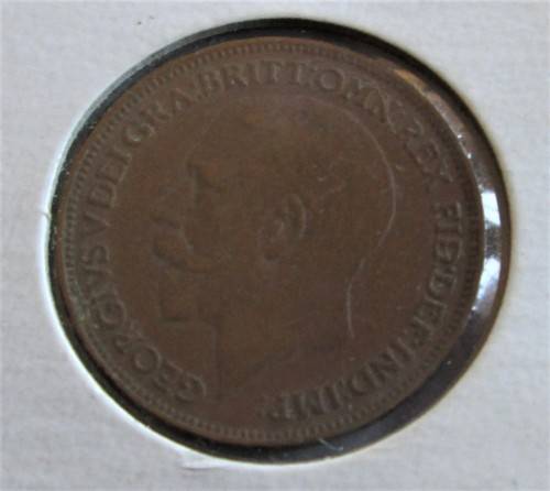 1922 FARTHING GREAT BRITAIN COIN