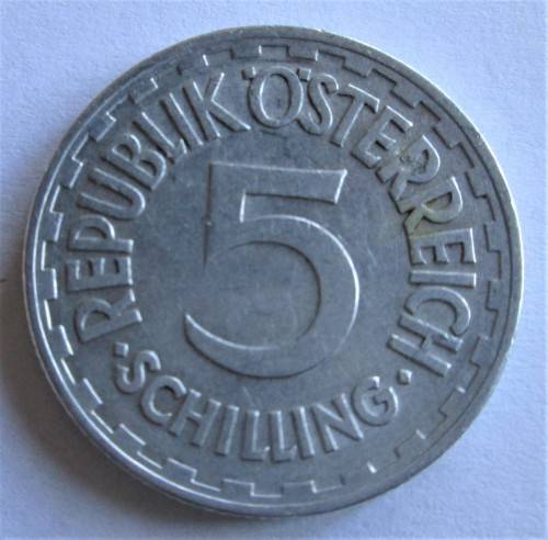 5 SHILLING 1952 OSTERREICH AUSTRIA COIN