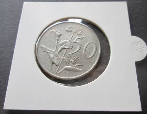1972 FIFTY CENTS SOUTH AFRICA COIN