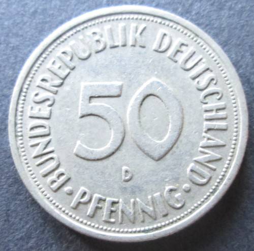 50 PFENNIG 1950 DEUTSCHLAND COIN