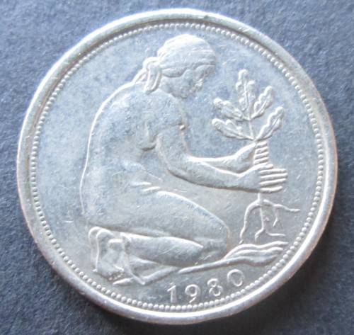 50 PFENNIG 1980 DEUTSCHLAND COIN