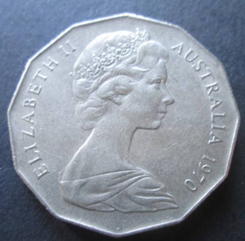 FIFTY CENTS 1970 AUSTRALIA COIN