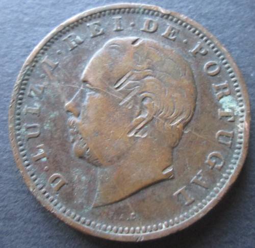 XX REIS 1883 PORTUGAL COIN