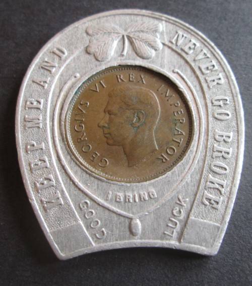 1/4 PENNY (FARTHING) UNION OF SOUTH AFRICA - GOOD LUCK WOOLFSON ADVERTISING TOKEN - A75