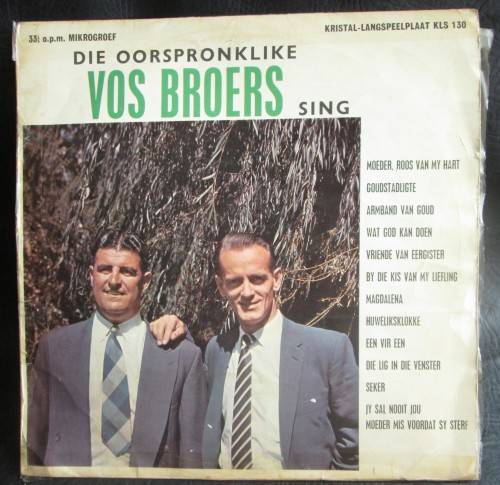 DIE OORSPRONKLIKE VOS BROERS SING LP VINYL RECORD (KLS 130) - S171