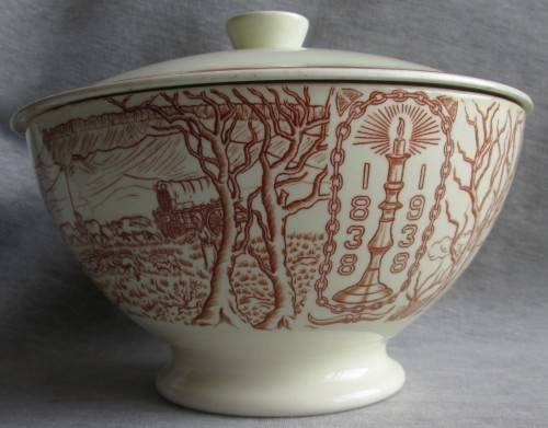 Voortrekker Eeufees Commemorative Bowl with Lid 1838 to 1938