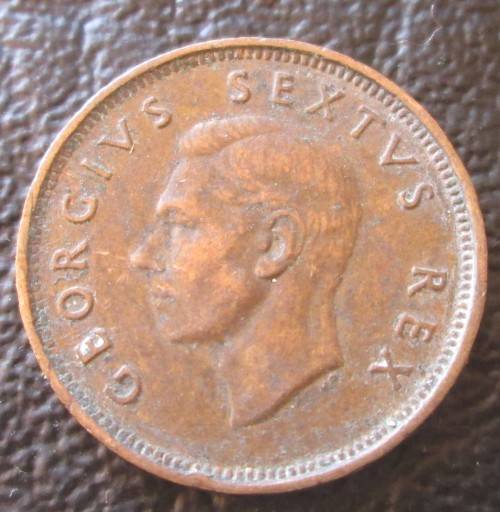 1/4 PENNY (FARTHING) 1948 UNION OF SOUTH AFRICA COIN - C908