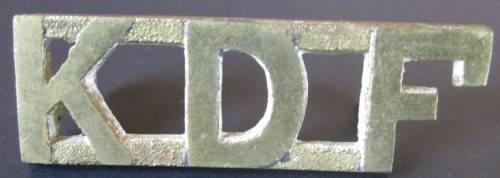 KENYA DEFENCE FORCE SHOULDER TITLE - RAK172