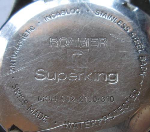 ROAMER INCABLOC SUPERKING 17 JEWELS No 802-2100-510 - RAK245
