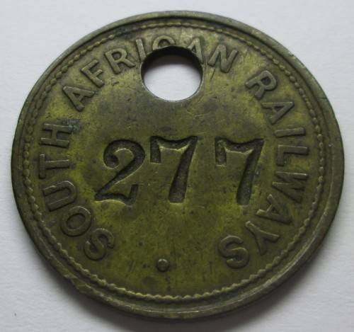 SOUTH AFRICAN RAILWAYS TOKEN No 277 - RAK201