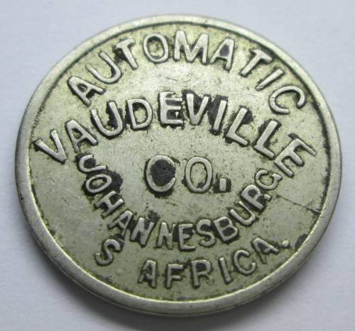 AUTOMATIC VAUDEVILLE Co. JOHANNESBURG TOKEN - RAK427