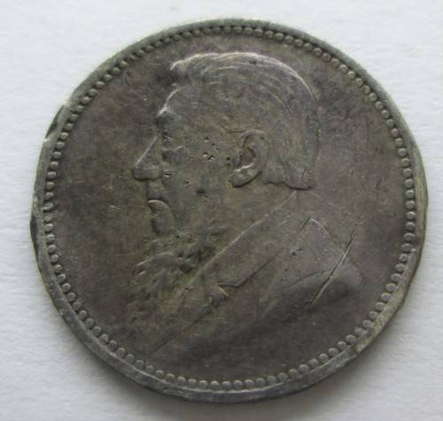 3 PENCE 1896 ZAR *SILVER* COIN - RAKC/27