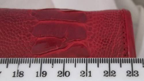 CROCODILE LEATHER SKIN RED HANDBAG - RAKA/2