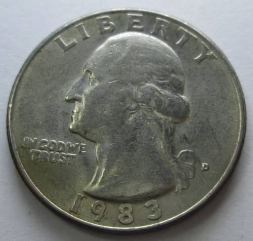 QUARTER DOLLAR 1983 *WASHINGTON QUARTER* UNITED STATES OF AMERICA COIN - SC/30