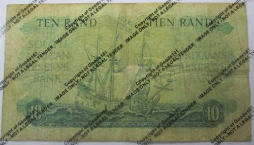 TEN RAND REPUBLIC OF SOUTH AFRICA BANKNOTE SERIAL No C3 377513 - RAKN/87