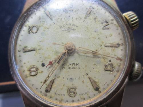 ROTARY ALARM 17 JEWELS SWISS MADE No 9353 - RAKW/18