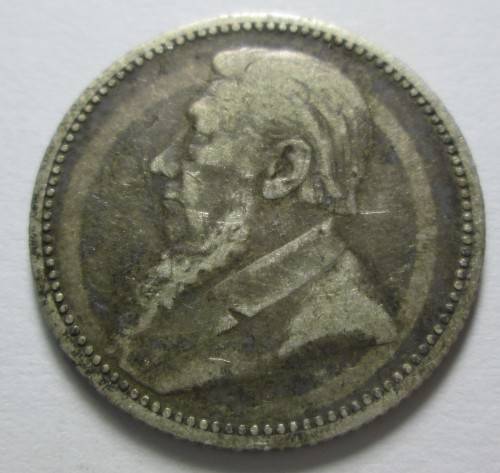 6 PENCE 1893 ZAR *SILVER* COIN - RAKC/129