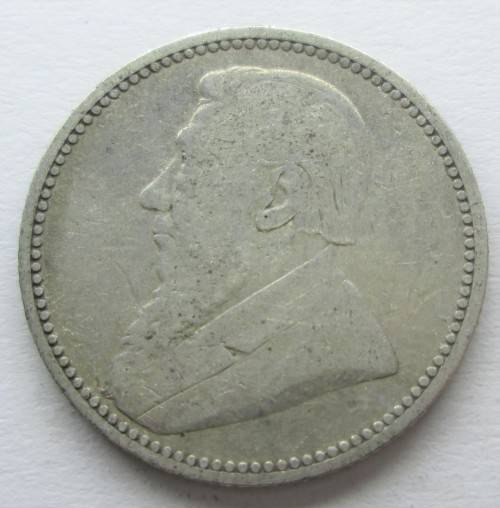 6 PENCE 1892 ZAR *SILVER* COIN - RAKC/54
