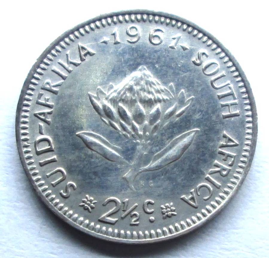 1961 Two and Half Cent Republic of South Africa