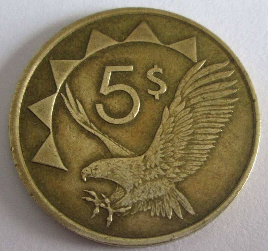 1993 Namibia 5 Dollars