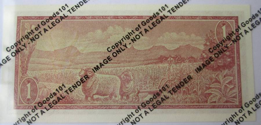 One Rand Republic of South Africa Serial Nr B295 526578