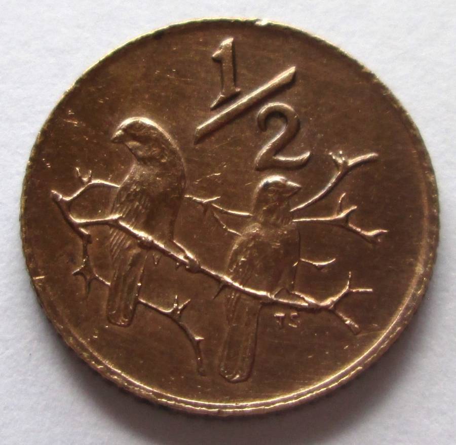 1970 Republic of South Africa Half Cent