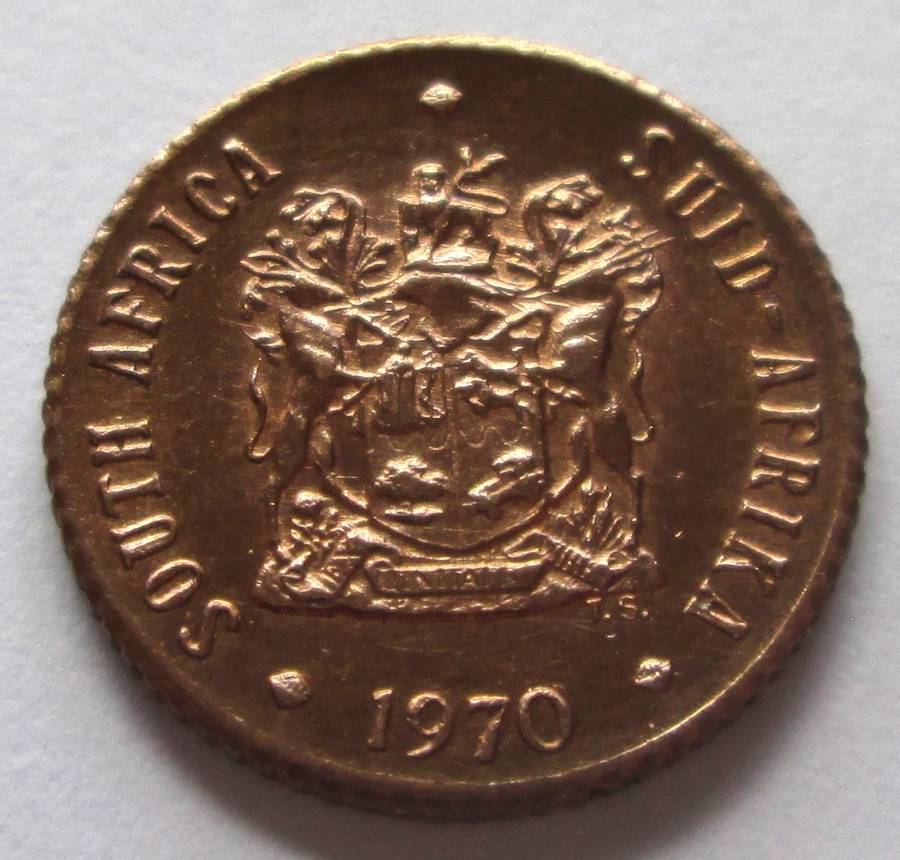 1970 Republic of South Africa Half Cent