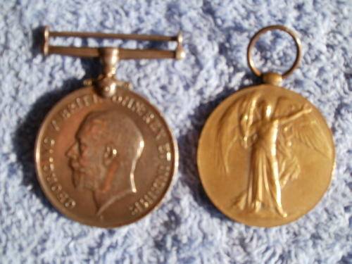 PAIR TO LT R W REEVE ROYAL MARINES ( VICTORY MEDAL ENGRAVED REPLACEMENT )