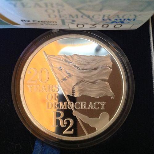 2014 R2 Silver Proof 20Yrs of Democracy