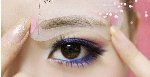 THE POPULAR EYEBROW STENCIL TOOL MAKEUP EYE BROW TEMPLATE SHAPER MAKE UP TOOL 3 STYLES/SET