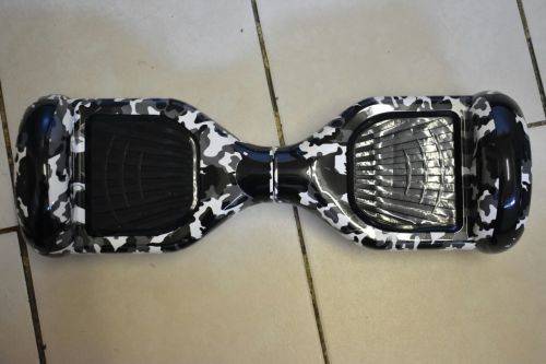 GREY CAMOUFLAGE COLOR HOVERBOARD WITH BLUETOOTH & LED LIGHTS WITH OR WITHOUT HANDLE