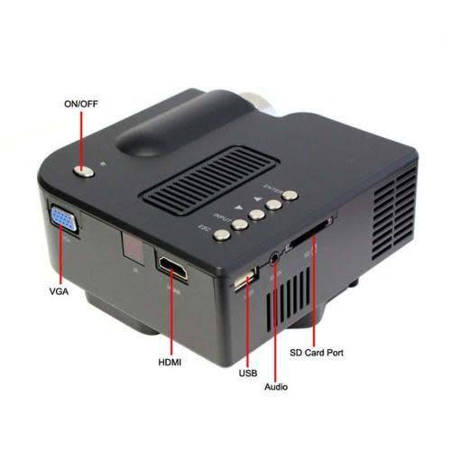 HD 1080P LED Multimedia Projector Home Theater Cinema
