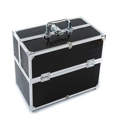 Train Case Makeup Brushes Cosmetic Organizer Box