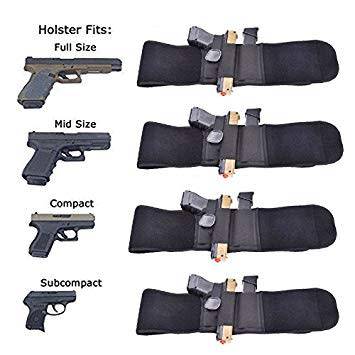 SILVER KNIGHT RIGHT HAND MULTIFUNCTION OUTDOOR NEOPRENE FABRIC BELLY WAISTBAND CONCEALED HOLSTER