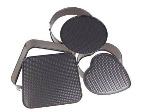 3 PIECES/SET ROUND SQUARE HEART SHAPED BAKING MOULD TINS